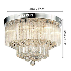 45cm Crystal Chandelier DIY Modernity Luxury Globe K9 Crystal Pendant Lighting Hotel Bedroom Dining Room Store Restaurant LED Pendant Lamp Indoor Crystal Chandeliers Lighting