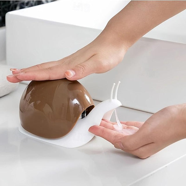 Snail Shape Soap Liquid Dispenser Press Style Countertop Lotion Dispenser Pump Bottle For Bathroom Accessories